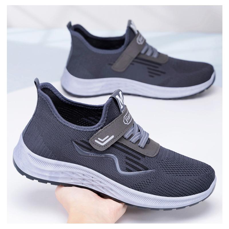 Sports Shoes Men's Spring New Single Shoe Velcro Dad Shoes Casual Breathable Running Shoes Sneakers Mens 39-44