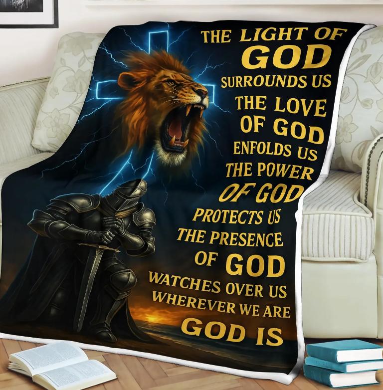 Christian Gift Blanket for Religious Enthusiasts, Soft Plush Sofa Blanket, TV Blanket
