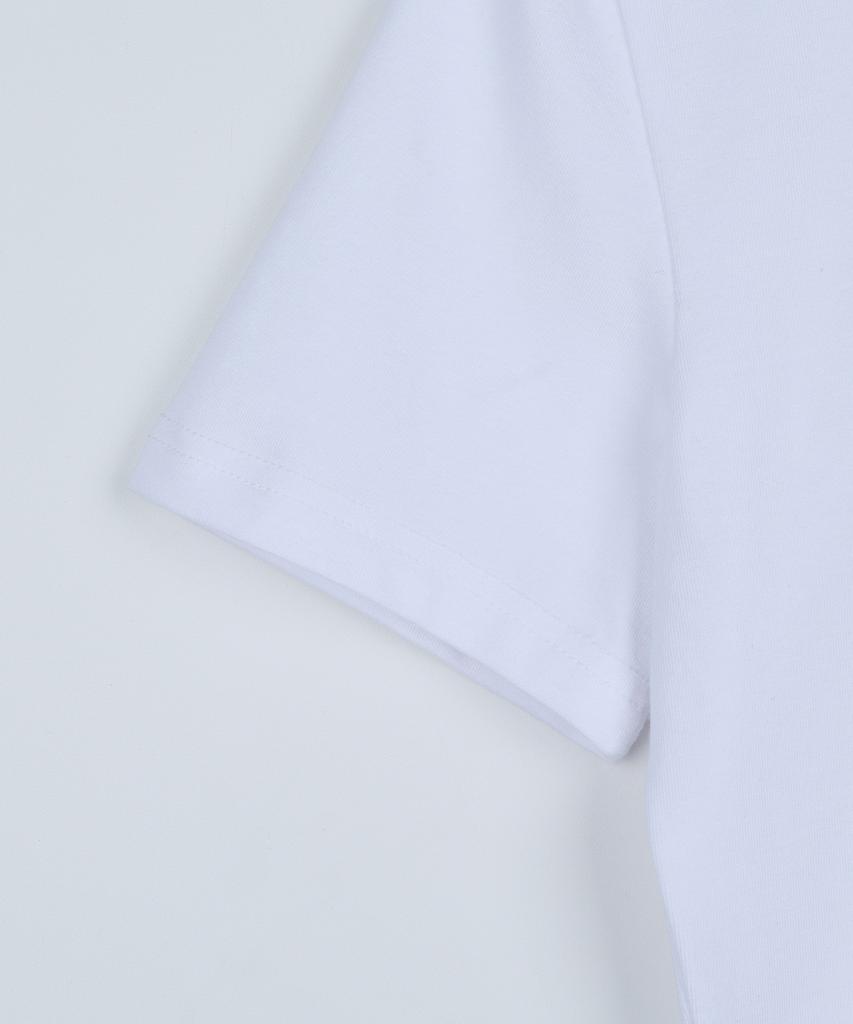 HIGH SCHOOL DISCO Hsd Symbol Ribbon Point Crop Top White