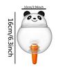 Ceramic And Plastic Automatic Flower Pot Watering Planter Device In Cute Panda Styles For Home Office Busy Plant Lovers