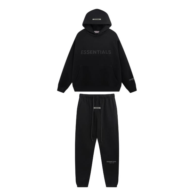 ESSENTIALS Hanorac supradimensionat unisex cu litere reflectorizante 3D