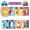 8/16Sheets Transportation Vehicles Puzzle Stickers Rocket Plane Make a Face Decals DIY Luggage Scrapbook Assemble Jigsaw Sticker