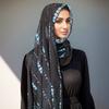 New Printed Chiffon Hijab Scarf For Women Muslim Headscarf Wraps Veils Islamic Turban Niqab Tie-Dyed Headband Muslim Hijab Shawl