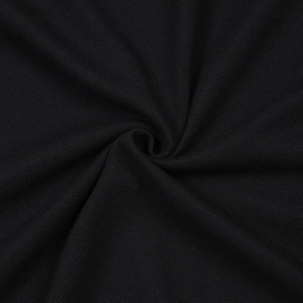 Le Coq SporTif Half Zip Polo Collar T shirT Blk   qp213cTs41