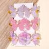 4/6Pcs Colorful Butterfly Hairpins Girl Hair Clips Barrettes Women Sweet Hair Ornament Rainbow Headwear Hair Accessories
