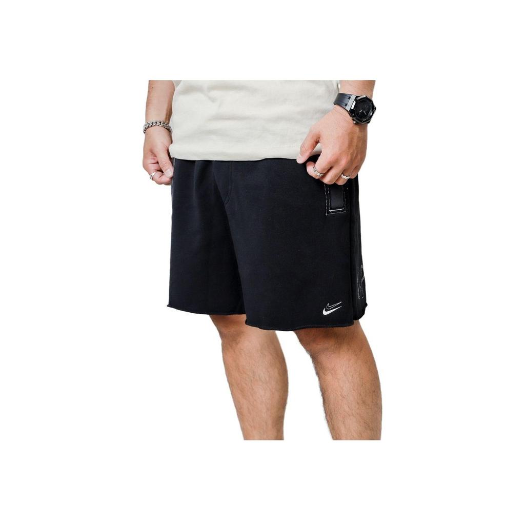 Nike Kevin Durant French Terry Casual Embroidered Shorts V1 Men Shorts Black DH7374-010