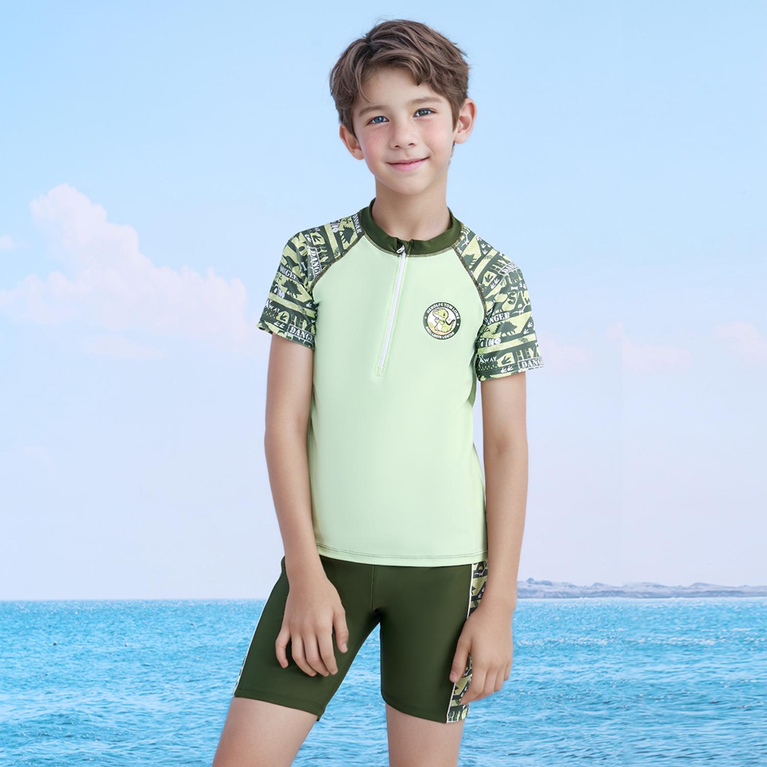 

Новый быстросохнущий комплект купальника для мальчиков с защитой от солнца: Доступны в размерах S, M, L - Раздельный дизайн для детей 14# (for 50-60 lbs)