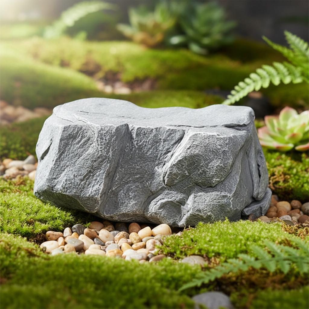 Hide A Key Outside in Rock Waterproof Resin Hidden Key Box Looks & Feels Like Real Stone for Outdoor Garden Or Yard Geocaching