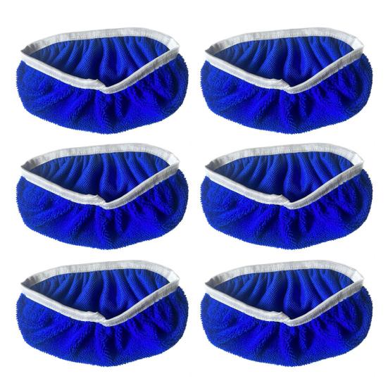 4/6Pcs Microfiber Flat Mop Replacement Cloth Cover Wet Dry Cleaning Washable Mop Covers for Swiffer Sweeping Mop