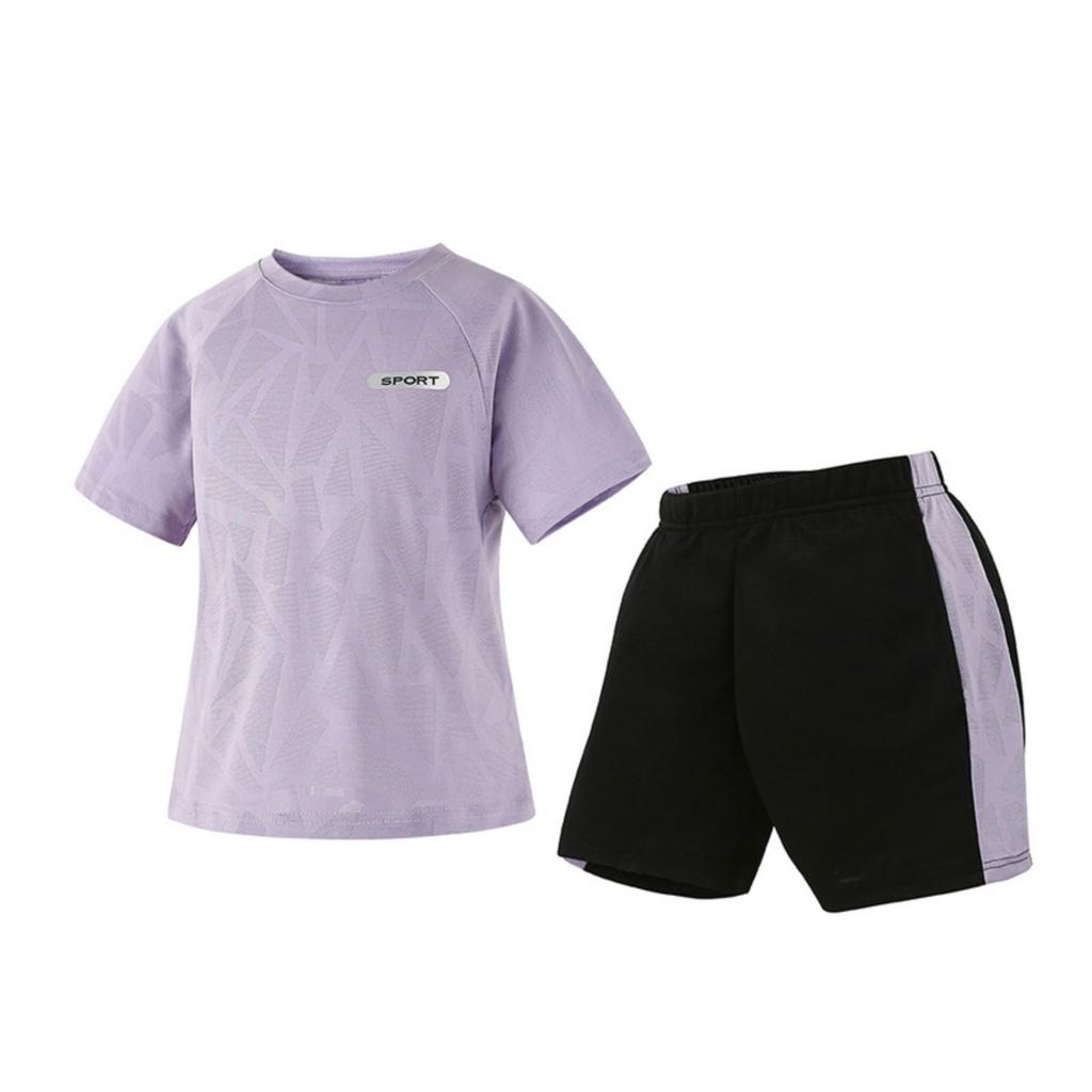 Girls Quick Dry Sportswear Set, Ice Feel Activewear for Sports and Outdoor Play
