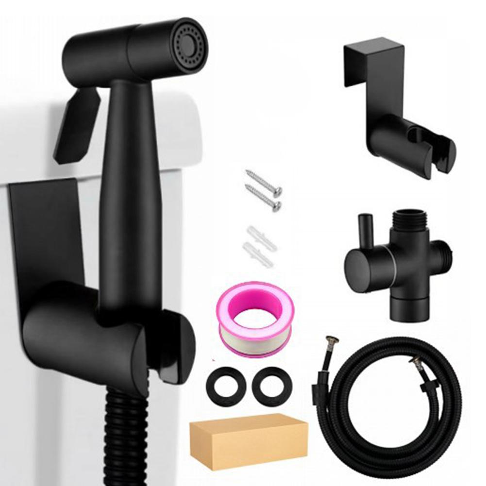 Steel Bidet Hand Shower with 2 Way Diverter &Hose Toilet Sprayer Gun Self Cleaning Bidet Sprayer Set for Hygiene and Pet Bathing
