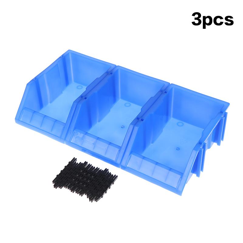 1/2/3Pcs Plastic Stackable Storage Bins Screw Storage Boxes Stackable Bin Parts Storage Organizer Garage Storage Bins