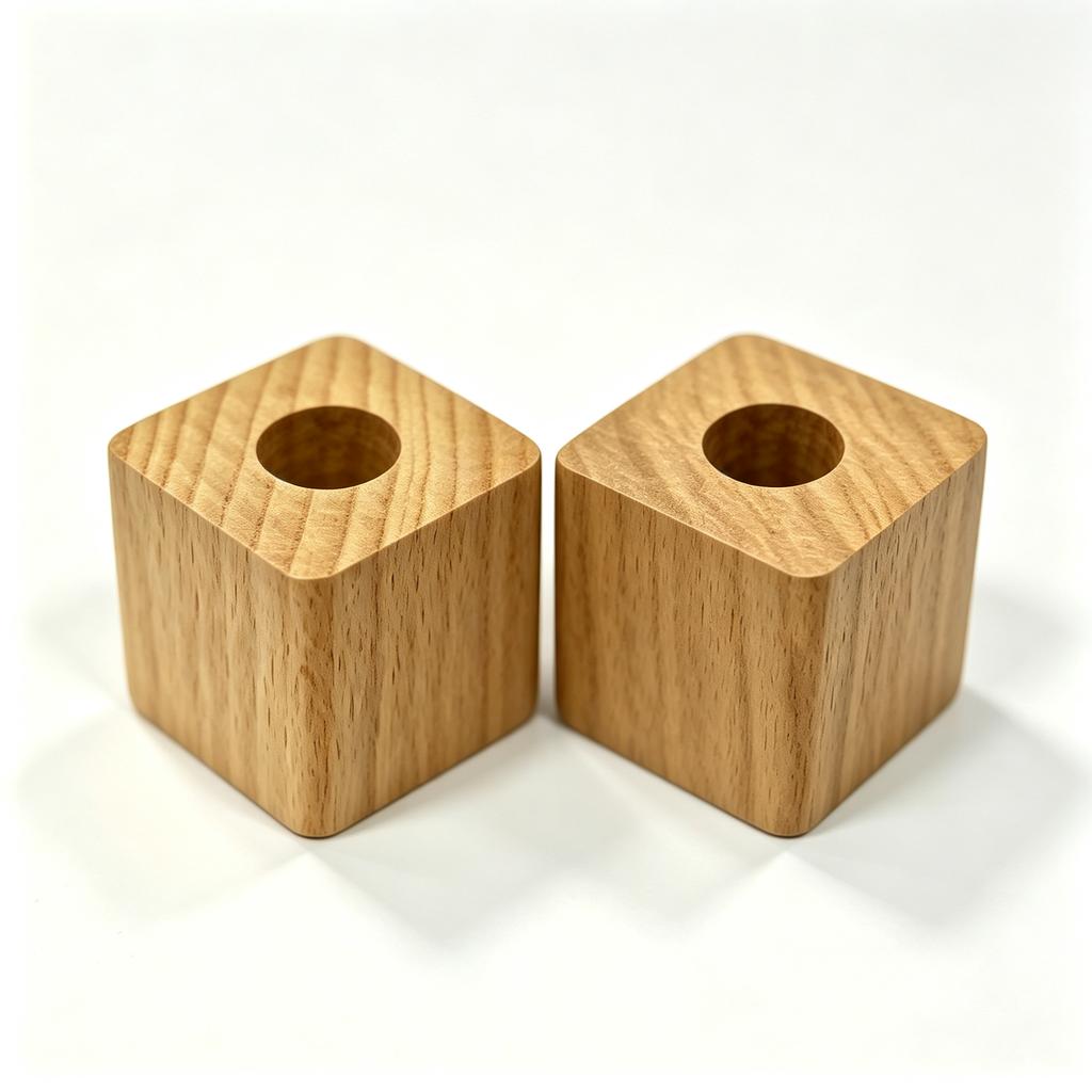 Walnut Wood Square Pen Holder Creative Office Desktop Storage Ornaments Space Saving Multifunction Stationery Pencil Storage Box