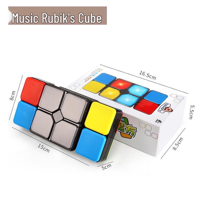Multifunctional Children's Brain Training Music Cube: Educational Toy with Lights