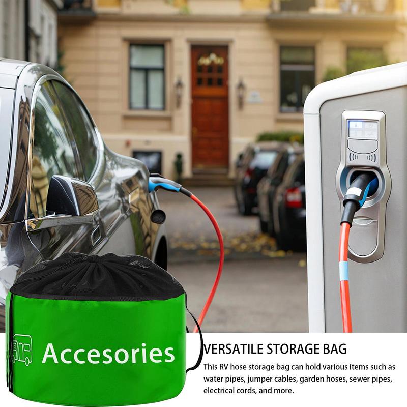 Wohnmobil Abwasserschlauch Aufbewahrung Wasserdichte Kordelzugtasche Staubdichter Wohnmobil Abwasserrohre Organizer Wohnmobil Zubehör Ausrüstungslagerung Für Camping