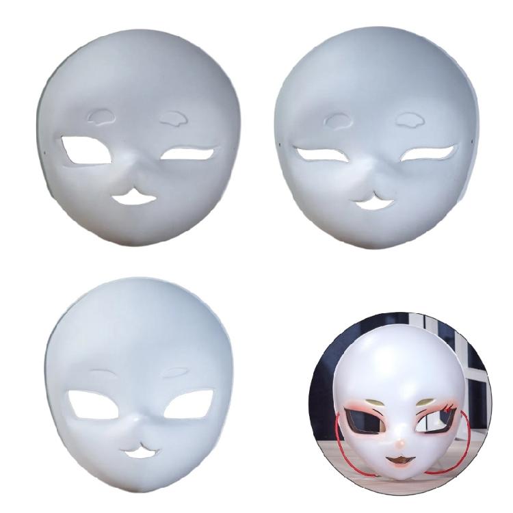 Plastic Hand Paint Mask for Halloween Cosplay Party Kid Birthday Supply