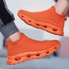 Fashion Orange Mens Sock Shoes Plus Size 48 Lightweight Platform Casual Sneakers Women Sports Walking Shoes Man Running Shoes