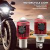 LED Motorcycle Headlight Bulb 10000LM H4/H6 12V Moto Spotlights CSP Lens White Yellow Hi Lo Lamp Scooter Accessories Fog Lights