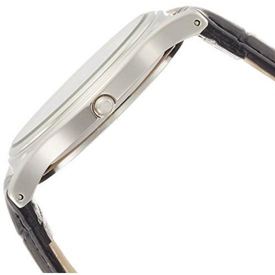Citizen QQ Wristwatch Analog Waterproof Leather Belt Q998-304 Mens White