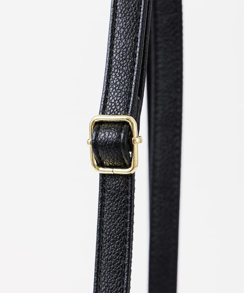 Mini Shoulder Bag BK [Anello Grande] LG-V0261 Women's