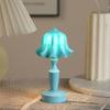 European Retro LED Night Lamp: Textured Small Desk or Bedside Decor with Palace Lantern Style