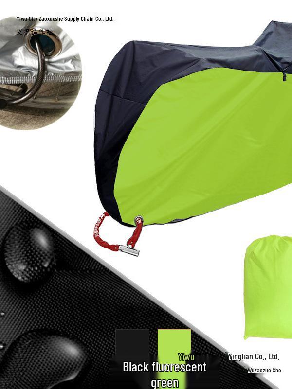 Japanese Bicycle Seat Cover for Parent-Child: Sun, UV, Rain & Dust Protection 190T Bike Cover (0.42kg) 200x75x115cm
