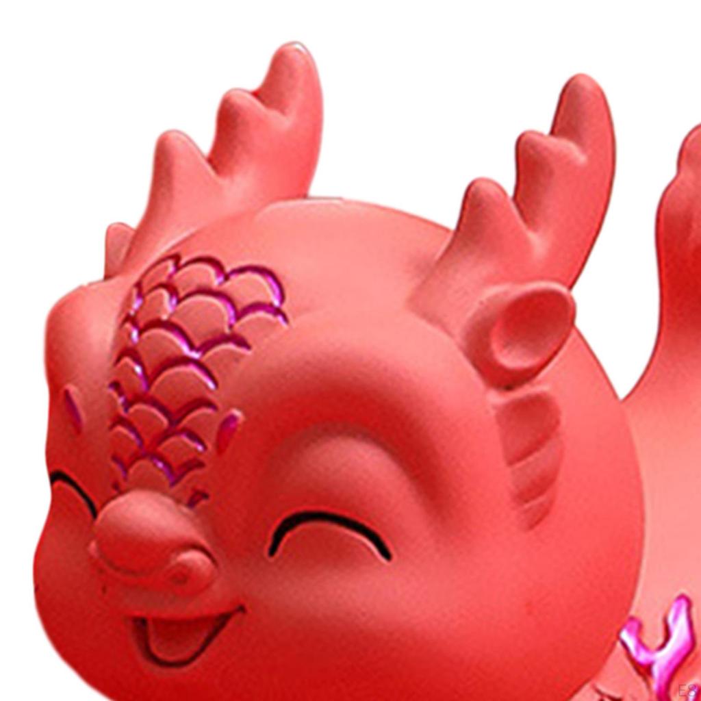 Chinesische Drachenfigur – exquisite Statue aus Kunstharz als Dekoration für Zuhause und den Büroschrank.