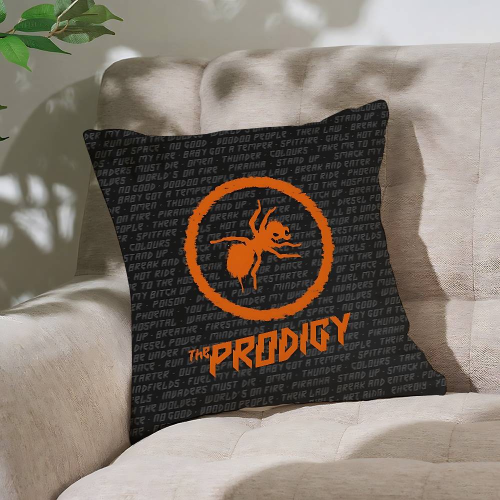 The P-Prodigy Artist Logo Pillow Case Throw Pillow Cover Nordic Vintage Style Cushion Covers Home Living Room Sofa Couch Seat