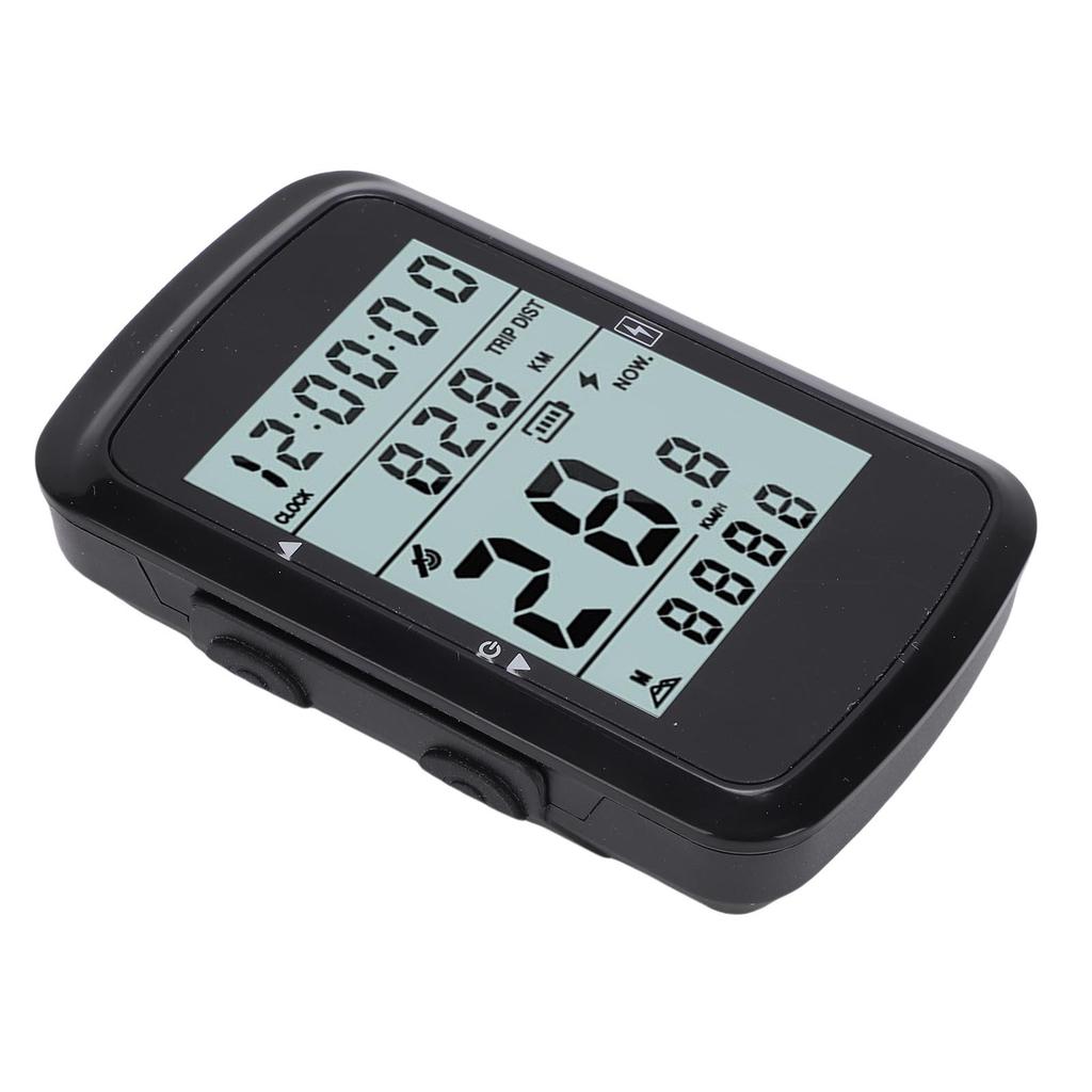 GPS Kabelloser Fahrradcomputer mit 2,4-Zoll-Bildschirm Wasserdichtes Radfahren Mountainbike Kilometerzähler Tachometer