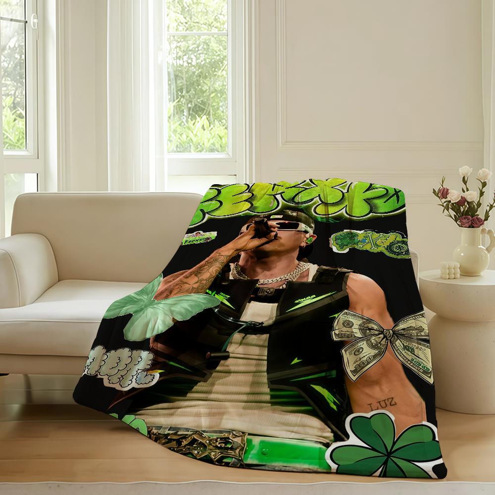 Colombian singer Feid Ferxxo Blanket For Sofa Office Bed Plane Travel Sleep Read Relax Camping Soft And Warm