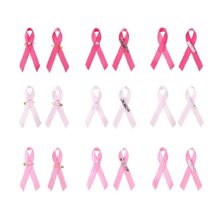 200 Pack Pink Ribbon Pins Health Awareness Pins Brooch Lapel Pin Ribbon Corsage