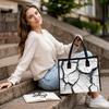 Crack Pattern Tote Bag for Daily Use