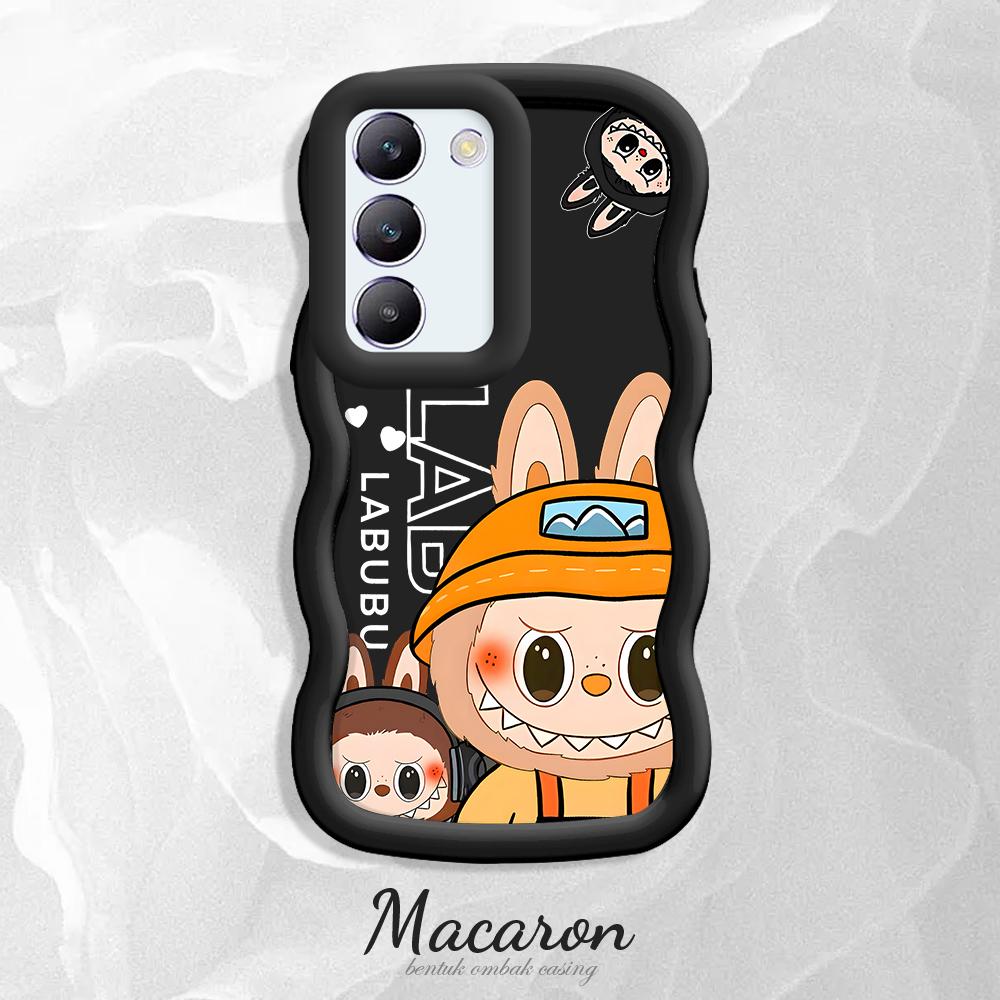 

Окрашенный узор Big Wave Edge Мягкий силиконовый материал Macaron чехол для телефона противоударный защитный резиновый чехол для OnePlus Vivo Motorola Moto Motorola Moto G04 чёрный