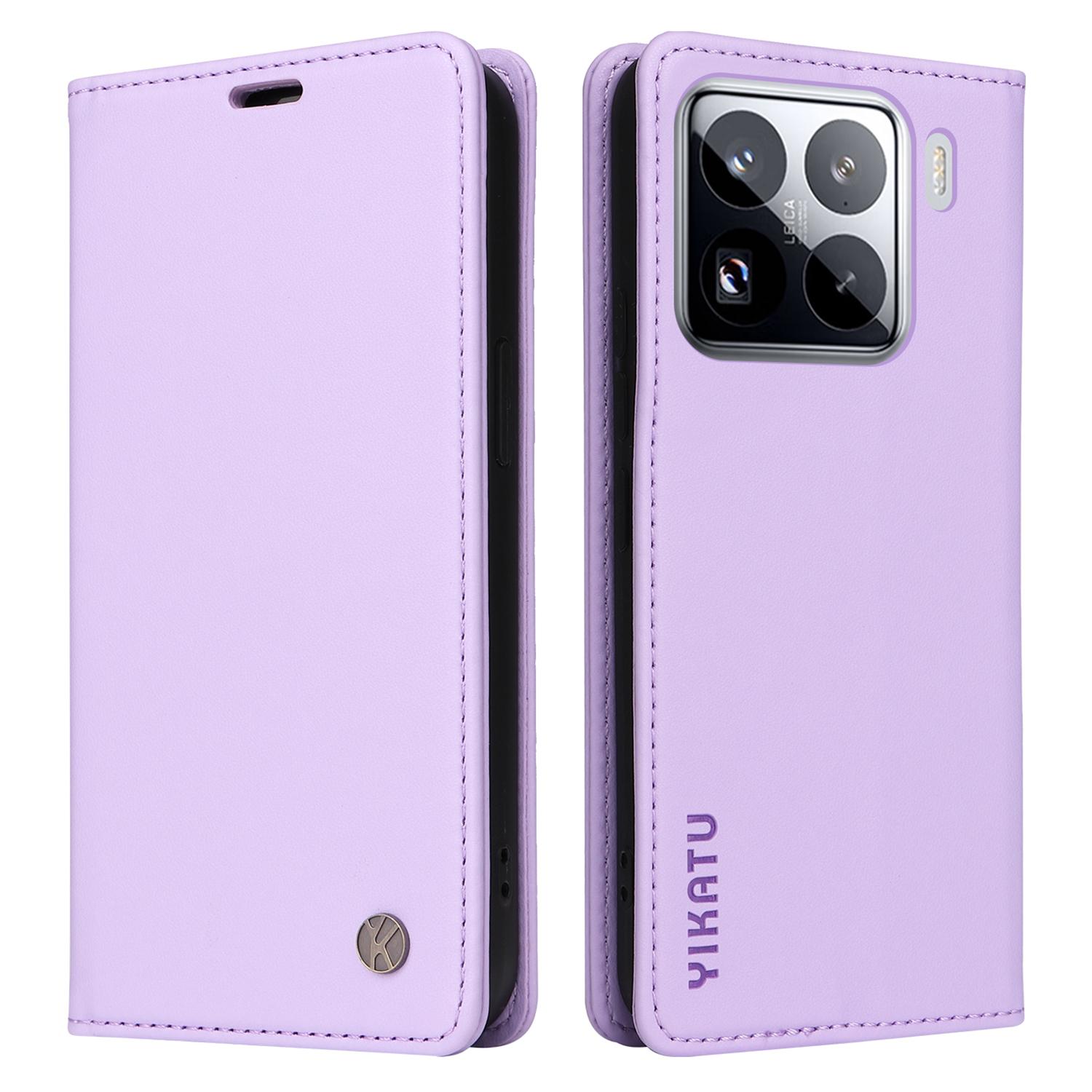 YIKATU YK-001 для Xiaomi 15 Pro Чехол-подставка из кожи Чехол для телефона с прочной магнитной застежкой E