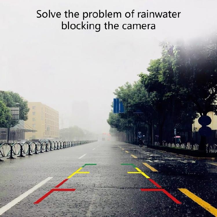 Clear Imaging Car Backup Camera Rain Cover Guard Scratch Resistant ABS Construction Rainproof Universal Application