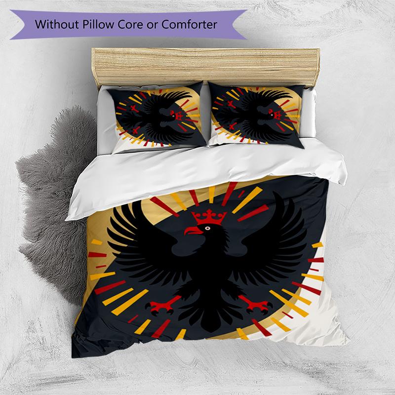 Set Biancheria da Letto Stampata Calcio Belgio 3 Pezzi Copriletto Traspirante Accogliente come Regalo per Inaugurazione Casa o Festa