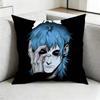 Sally Face Sal Fisher Gothic Horror Square DoubleSided Printed Pillow Case Bedroom Bedside Pillow Sofa Cushion Cover Gift