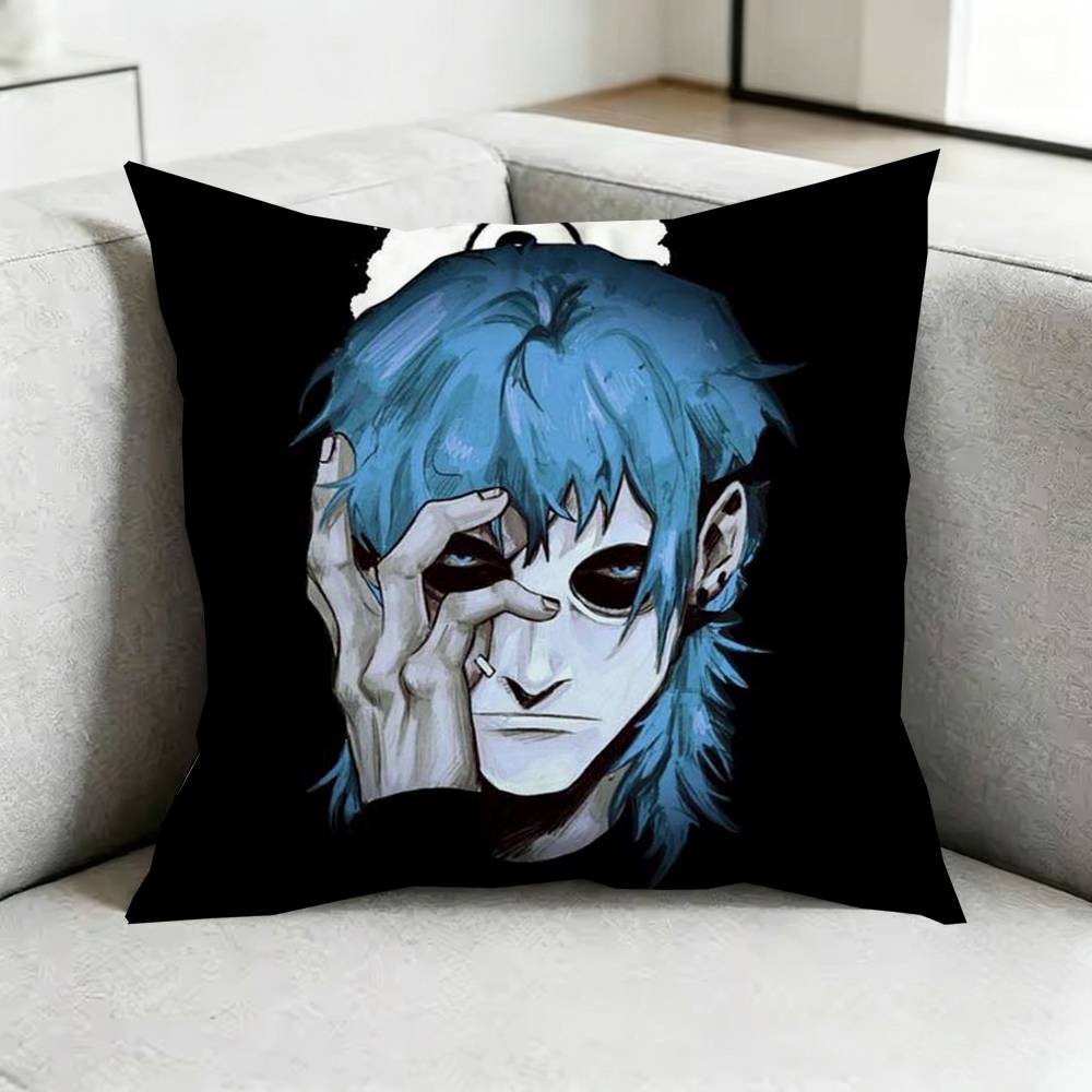 Sally Face Sal Fisher Gothic Horror Square DoubleSided Printed Pillow Case Bedroom Bedside Pillow Sofa Cushion Cover Gift