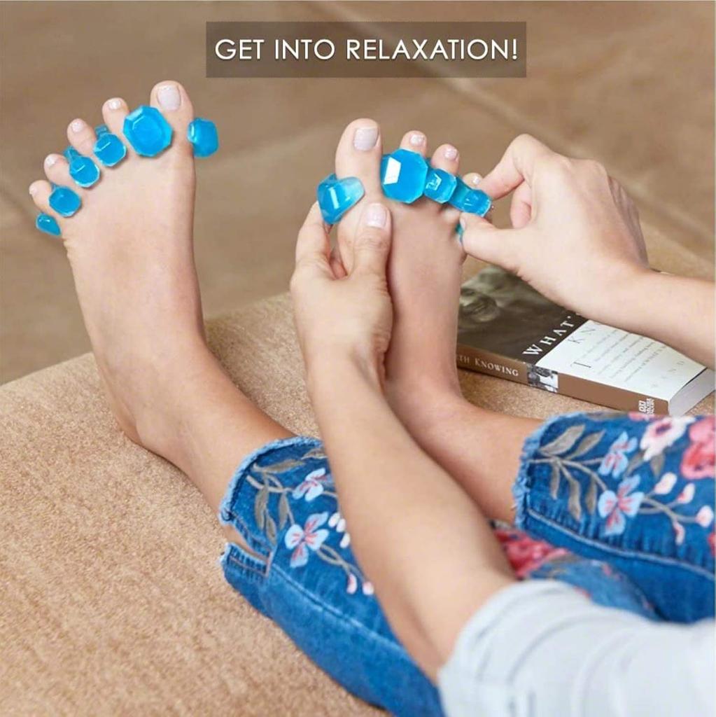 Gel Toe Stretcher & Separator - Soft Bunion Relief, Hammer Toe Corrector (S/M/L Size), Sold as Pair