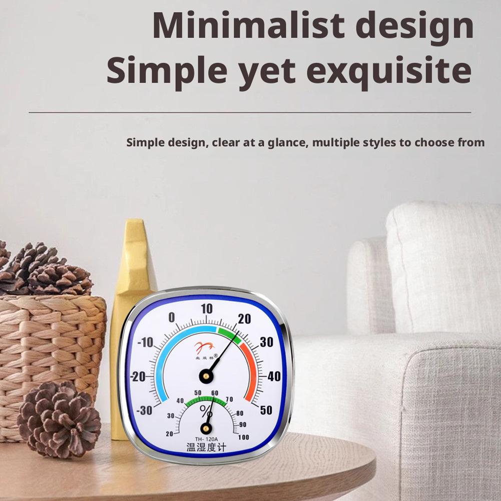 Indoor Thermometer Hygrometer Desktop Wall Mounted Pointer Temperature Humidity Meter Household Weather Station