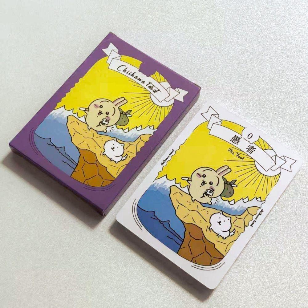 Kawaii Chiikawa Tarot Deck - 22 Major Arcana Anime Collectible Tarot Cards 10.4*7.3cm - Cute Hachiware & Usagi Divination Cards