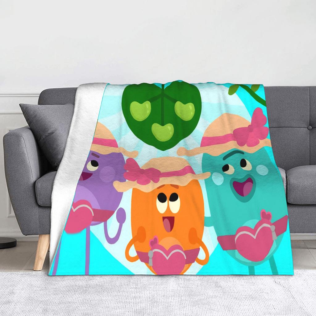 Bumble Nums Cartoon Blankets Flannel Autumn/Winter  Multi-function Soft Throw Blanket for Sofa Travel Quilt