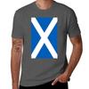 Scotland Saltire Albannach Scottish Flag Tshirt Cotton Tshirt Plain For Unisex Package Tshirt