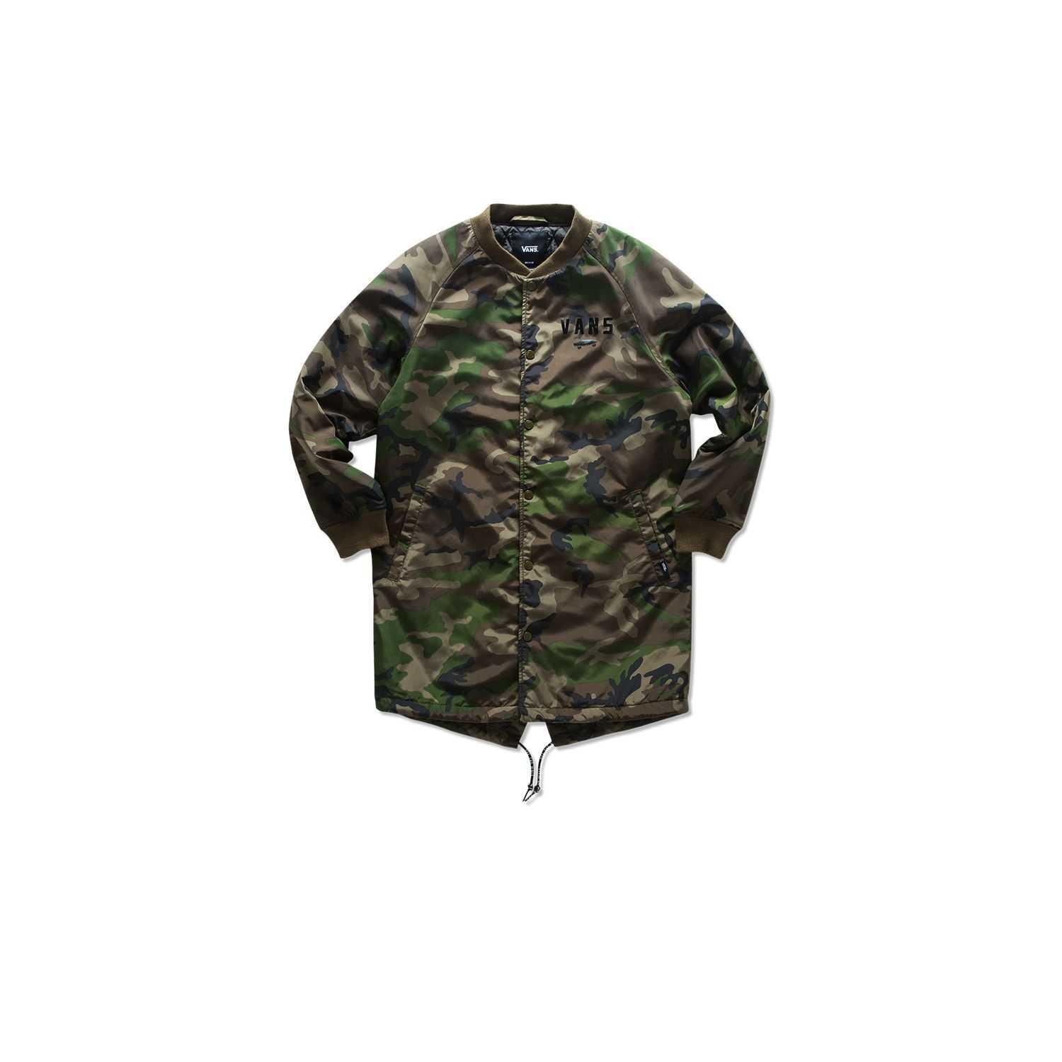 

Vans Comfortable Warm Camouflage Long Sleeve Jacket Unisex jackets Blue Green VN0A33Y697I S