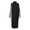 Women Oversized High Neck Hoodies Sweatshirt Long Sleeve Maxi Shirt Dress Robe