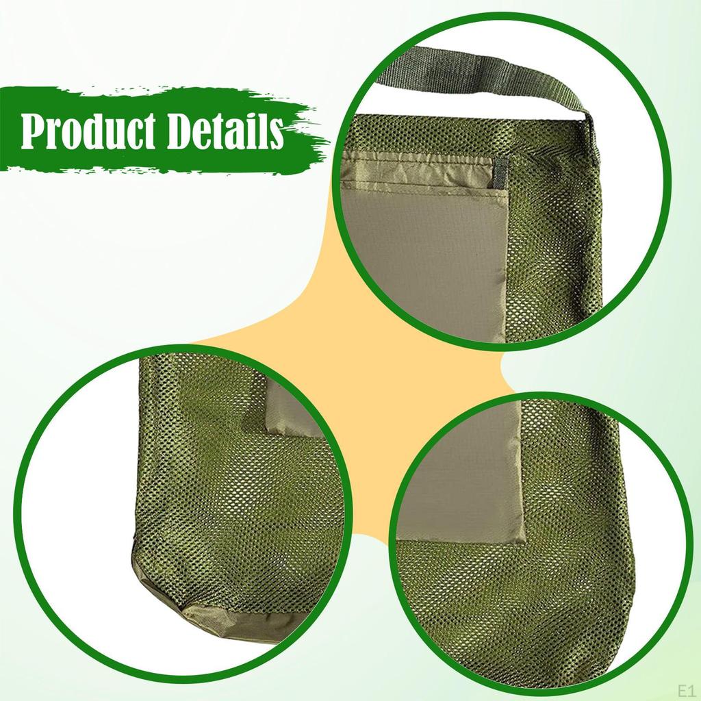 Mushroom Foraging Bag,Storage Grocery Fruits Picking Pouch Mesh Hunting Bag for Camping Harvesting