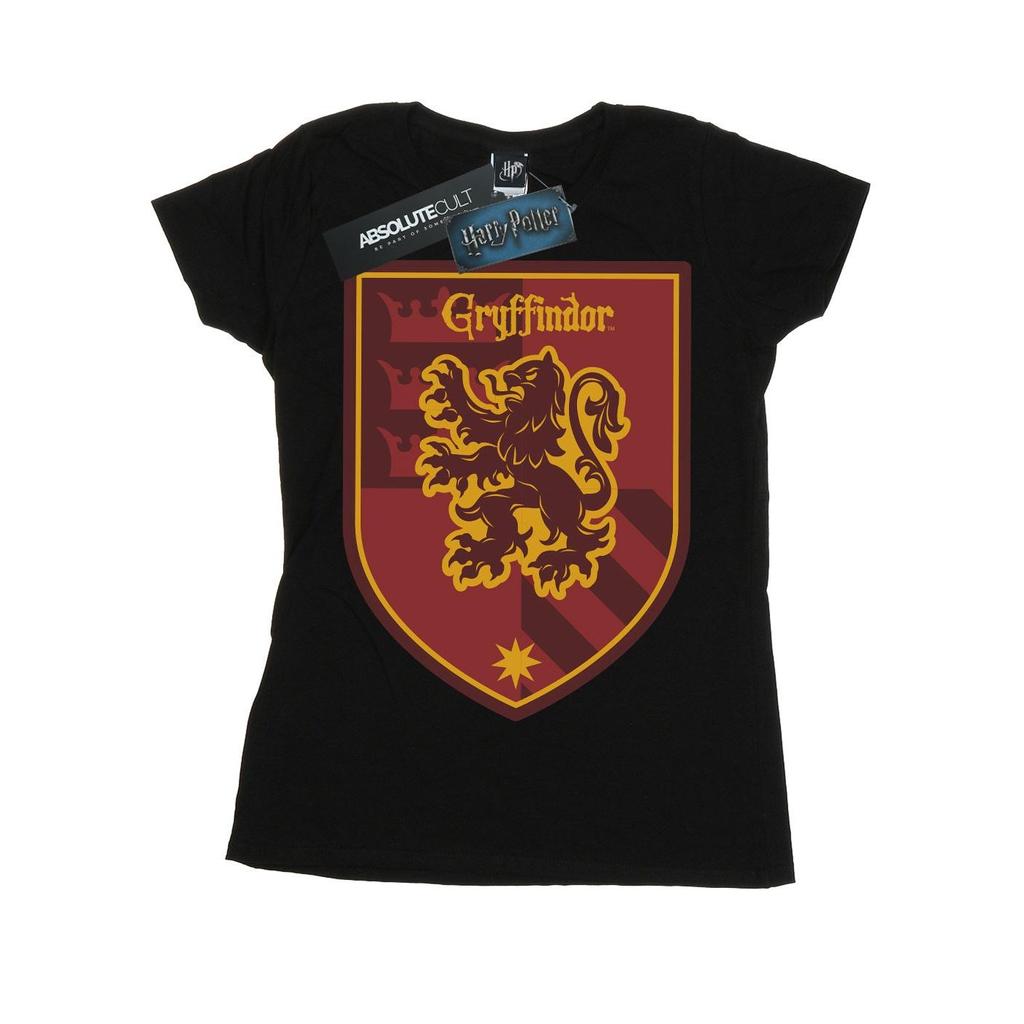 Harry Potter Womens/Ladies Gryffindor Crest Flat Cotton T-Shirt