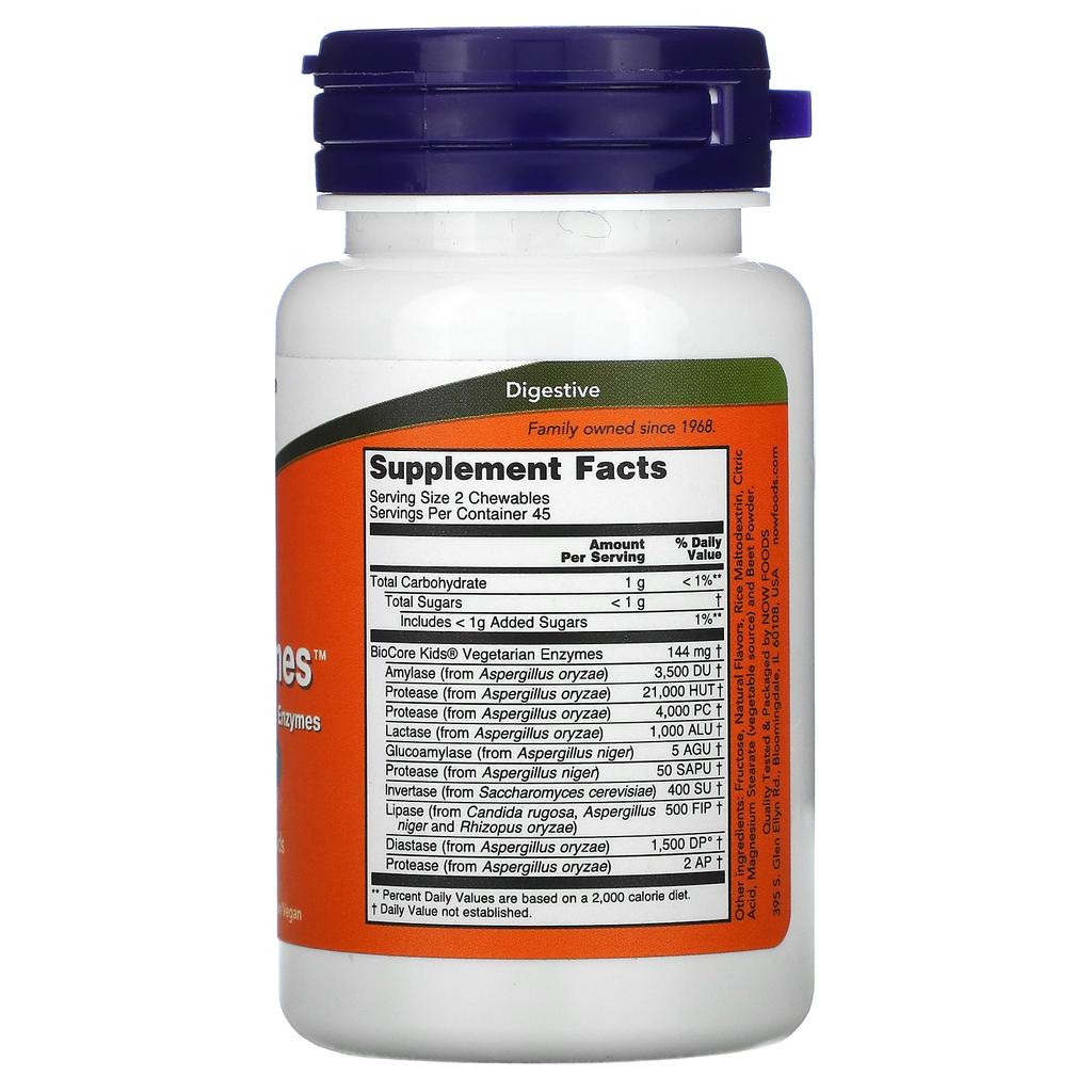Chewyzymes, Natural Berry Flavor, Chewable 90 Tablets
