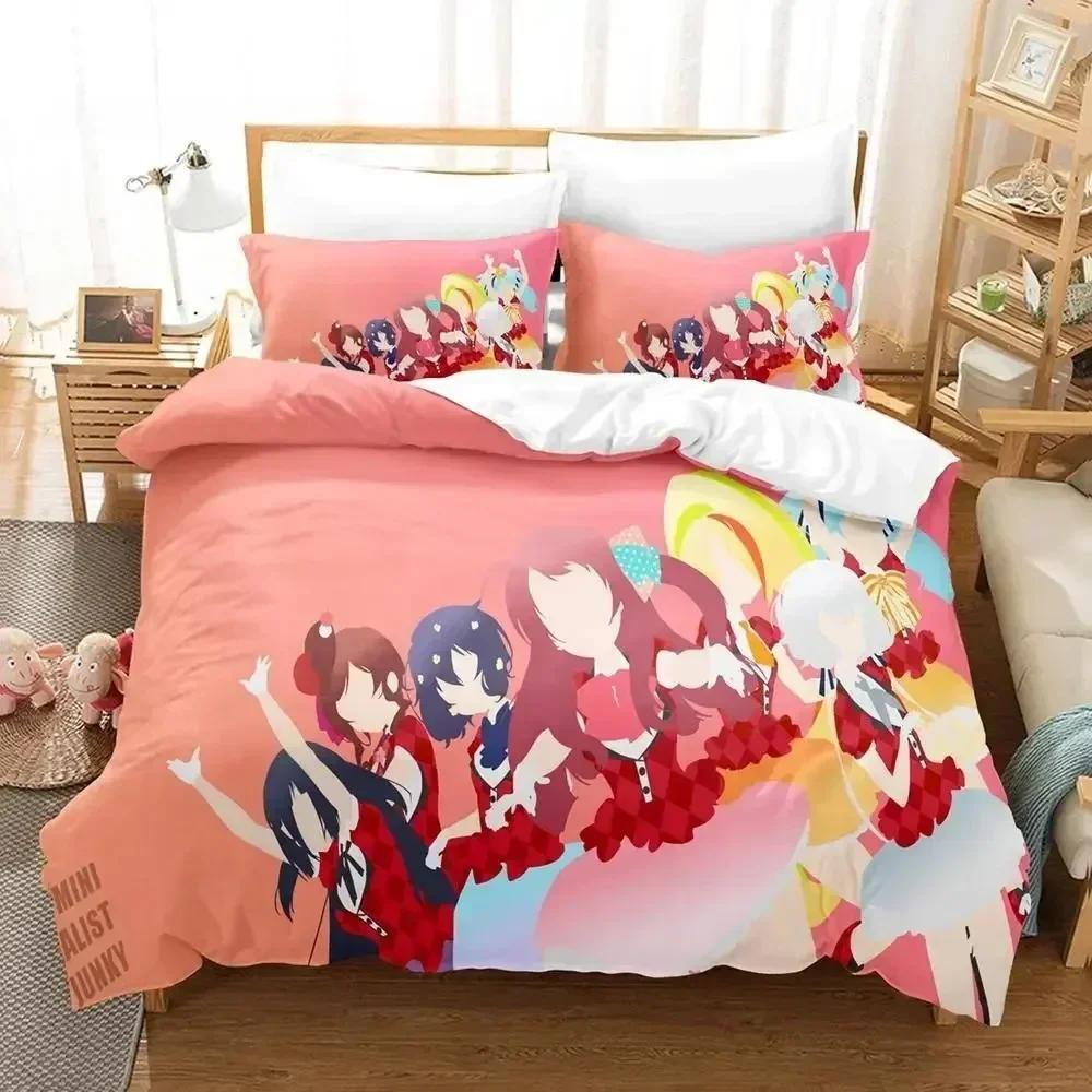 Zombie Land Saga Sängkläder Set Enkel Twin Full Queen King Size Sängset Vuxen Barn Sovrum Påslakan Set 3D-tryck lakan set
