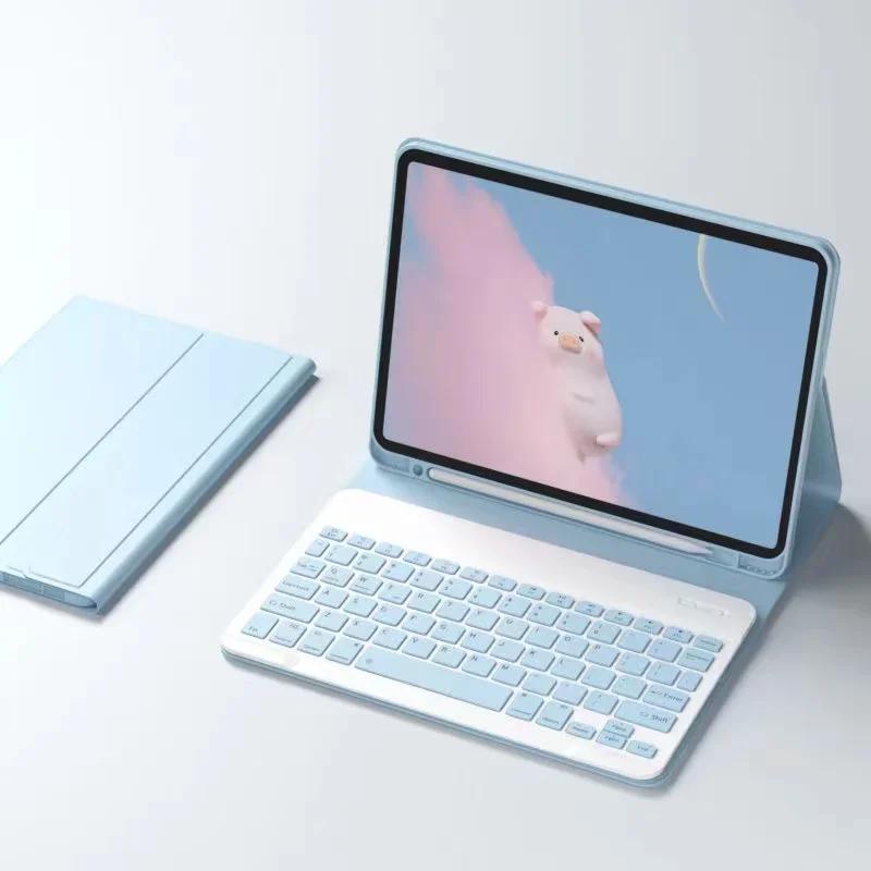 

For Samsung Galaxy Tab A9 Plus Case 11 A8 10.5 Tablets Keyboard Galaxy Tab S10 S9 FE 10.9 S7 S8 11 FE PLUS 12.4 S6 Lite 10.4 Tab S7 S8 11 inch синий